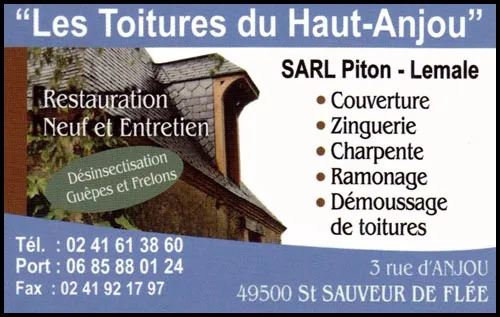 Les Toitures du Haut-Anjou - SARL Piton-Lemale