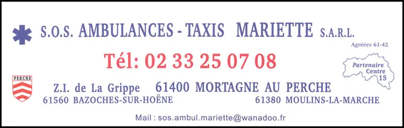 Ambulances - Taxis - Mariette