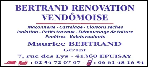 Bertrand Rénovation Vendômoise - Maurice Bertrand