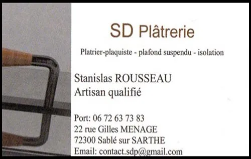 SD Plâtrerie - Stanislas Rousseau