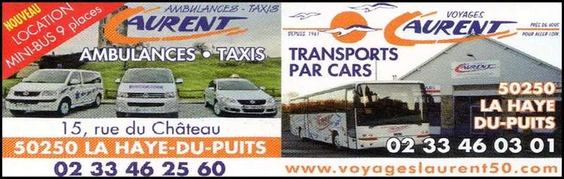 LAURENT - AMBULANCES - TAXIS - VOYAGES