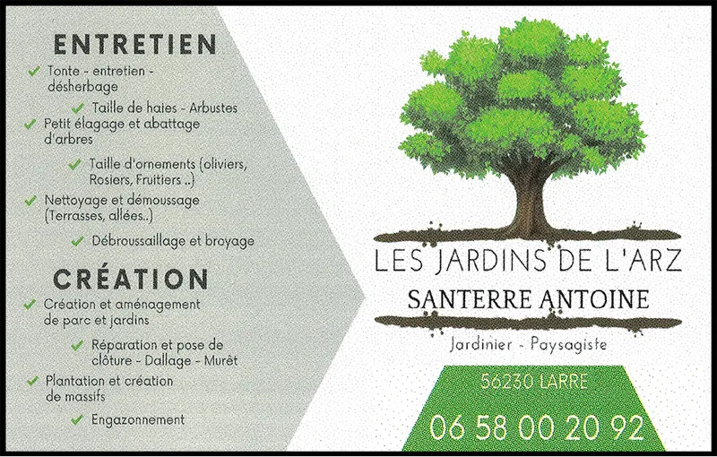 LES JARDINS DE l'ARZ - Antoine Santerre