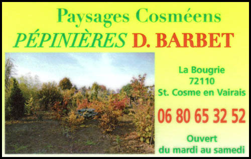 barbet daniel - paysages cosméens, paysagiste, paysagiste, pepinieriste