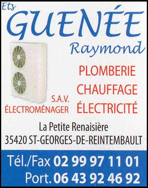 raymond guenée, électricité, chauffage, électroménager, plomberie