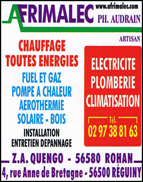 afrimalec - ph. audrain, électricité, chauffage, énergies renouvelables, climatisation, plomberie