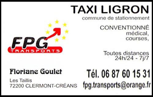 taxi ligron - fpg transports - floriane goulet, , taxis,
