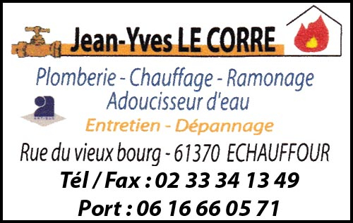 jean yves le corre, chauffage,ramonage, plomberie