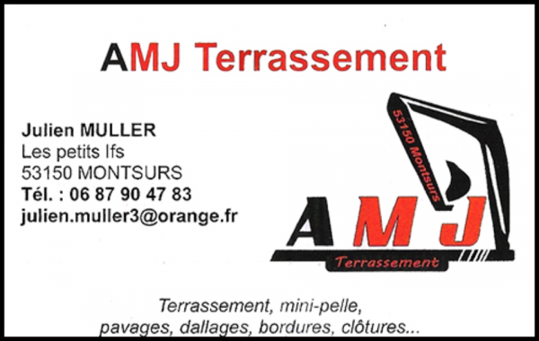 amj, terrassement,clôtures,murets,terrasses,pose de bordures,assainissement,travaux publics,pose de fosses toutes eaux,micro-station,aménagement de cours,empierrement,enrochement,récupérateur d'eaux de pluie enterrées,aménagement d'espaces verts,terrassement de piscines,location de mini-pelle avec chauffeur,pose de filtres compacts,assainissement autonome