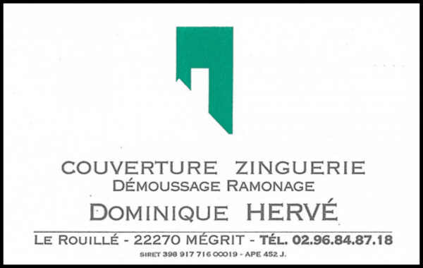 sarl herve - dominique hervé, couverture,zinguerie,ramonage,nettoyage de toiture